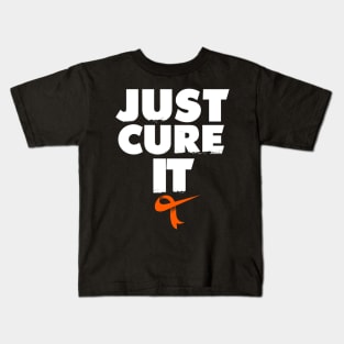 Just Cure It Shirt Leukemia Awareness Kids T-Shirt